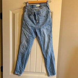 LikelMadewell high rise skinny crop jeans